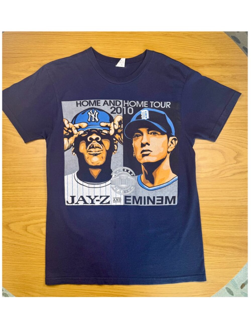 Jay-Z & Eminem Home and Home 2010 Authentic Vintage Concert Tee Size Small